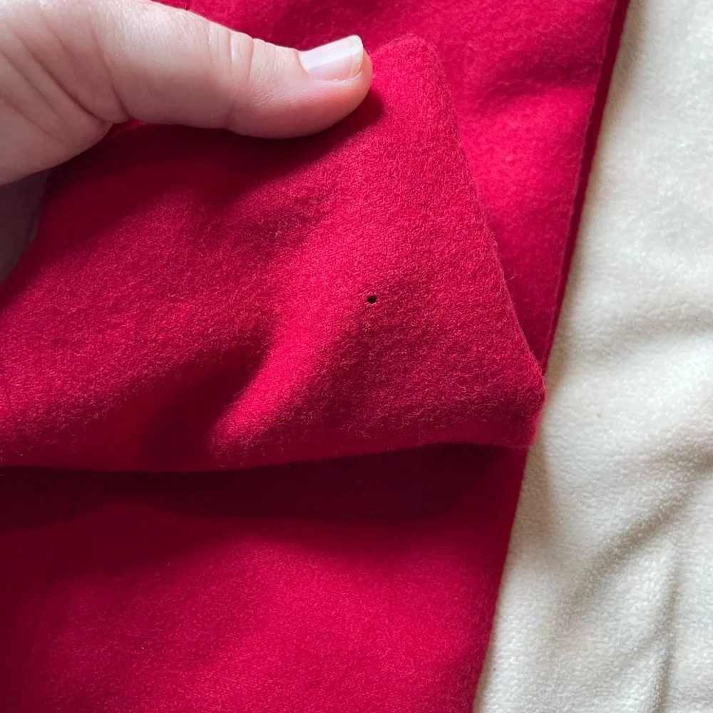 Vintage Anne Kein red wool cashmere blend pant suit - Picture 12 of 16